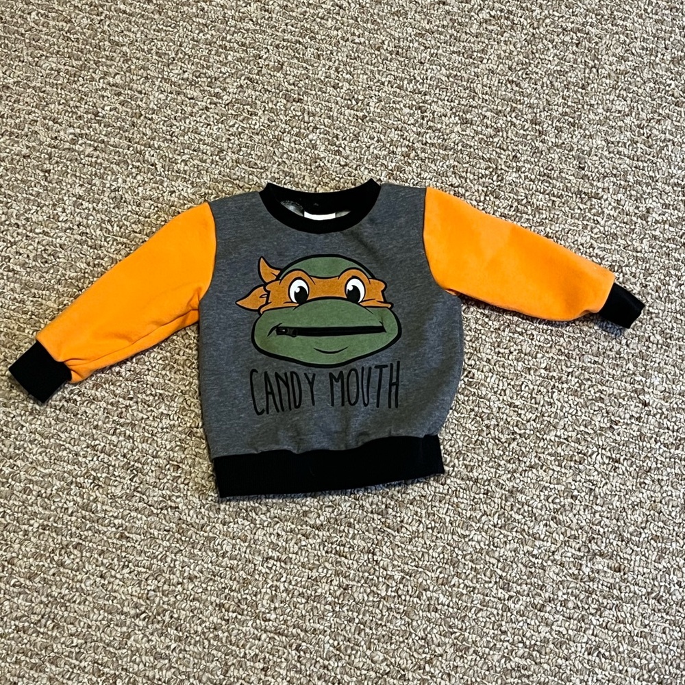 Ninja turtles candy mouth sweatshirt 12m